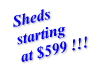Custom utility sheds starting at $599, Nantucket Sheds, MA, RI, CT